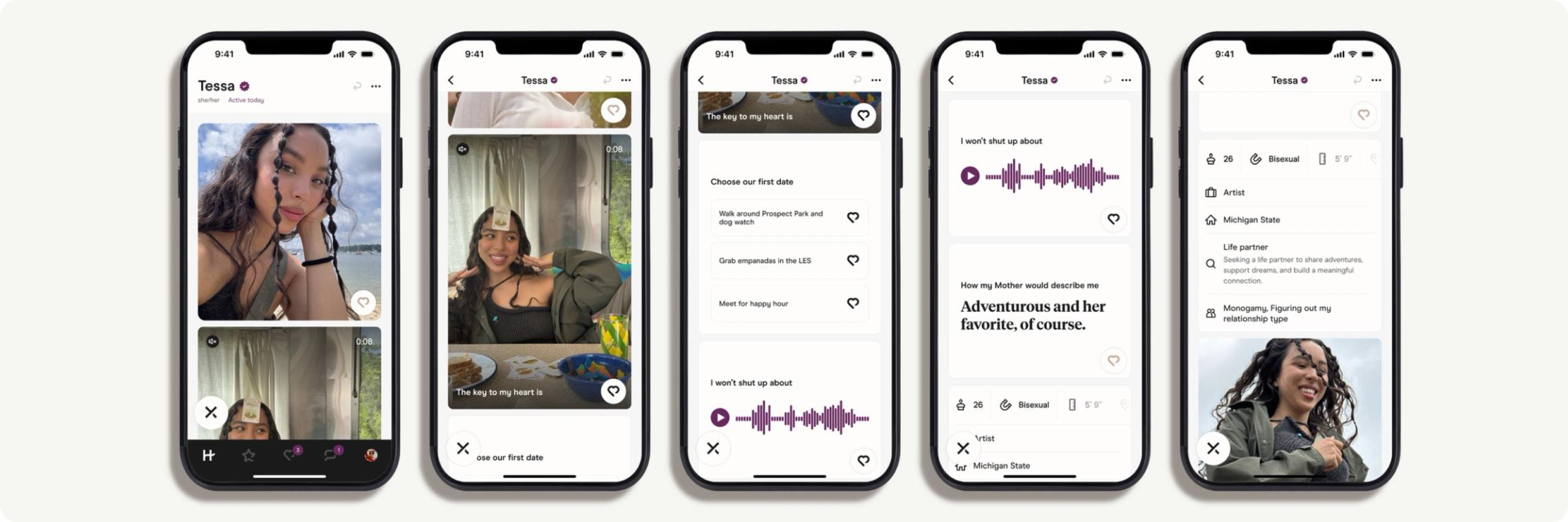 Hinge Profile App Screenshots